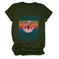 Détail du t-shirt vert armée avec graphique rétro et impression de texte vintage - Vert Militaire