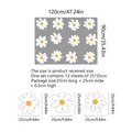 Pegatinas de pared margaritas set 12 piezas 120x90cm autoadhesivo decorativo - Margarita Blanca (MJ6000-ZY) / 12 Piezas/Paquete (25x25cm)