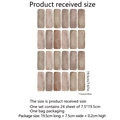Set 24 adesivi per piastrelle acquerello effetto legno decoro pareti 7,5x19,5cm - Motivo a Mattoni Marrone Terra (MJ4001-ZC)