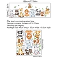 Hand-painted watercolor cartoon forest animal wall stickers for kids nursery decoration - Cartoon Animal Forest Collection