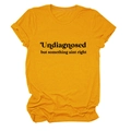 Detailed view of rolled sleeves and vintage text on casual yellow cotton T-shirt - S / Mustard Yellow (Black Font)