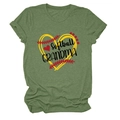Detail of army green Softball Grandma T-shirt showing fabric texture and printed graphic - S / Olive Green (Black Text)