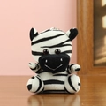 Porte-clés zèbre en peluche à rayures noires et blanches pour sacs à dos - Environ 10cm / Style Zèbre