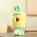 Peluche a forma di caramella giallo e verde menta con ricamo a forma di anguria - Stile Anguria / Contrasto Giallo e Verde