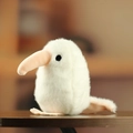 Cute white fluffy plush bird keychain pendant for bag decoration and gift accessories - 13cm / White Kiwi Bird