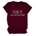 Detail of the white graphic text and high-quality cotton fabric on a burgundy t-shirt - S / Wine Red (White Font)
