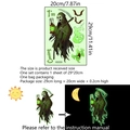 Luminous Halloween wall stickers featuring grim reaper and ghosts for home decoration - Grim Reaper Ghost Bat Style (YCG4048-ZC)