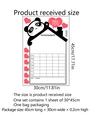 Panda weekly planner whiteboard sticker with heart design, measuring 30x45cm for kids - Panda House Weekly Plan Style (30*45cm)