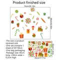 Christmas tree wall stickers set with colorful candies and gift boxes for holiday home decor - Christmas Candy & Lollipop Set (CT057-YW)