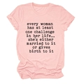Close-up of pink cotton T-shirt featuring black slogan print and folded sleeve detail - S / Pink (Black Print)
