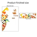 Guida alle taglie dell'adesivo da parete con giraffa cartone animato effetto 90x60cm - 30*90cm