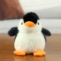 Süßer Pinguin-Plüschanhänger mit weichem Fell für Rucksack und Schlüsselbund - Schwarz