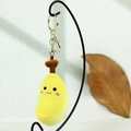 Schattige pluche banaan sleutelhanger met geel zachte stof en gezicht voor tasdecoratie - Ongeveer 10cm / Banaan