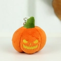 Soft plush Halloween Jack-o'-lantern keychain charm for backpacks - Expression 4 / About 7cm