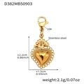 18k gold plated heart pendant in stainless steel with hollow lace edges and lobster clasp - Gold Heart (Pendant Only (Without Chain))