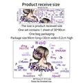 Stickers muraux fille et papillons avec citations pour décoration de chambre - 30*90cm