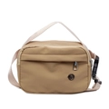 Borsa a tracolla casual kaki per viaggi all'aperto con cinghia regolabile e cerniere - Cachi