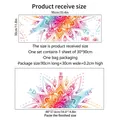 Guide des tailles de l'autocollant mural mandala montrant les dimensions du produit - Fleur de Mandala Colorée (MS8462) / 30*90cm
