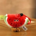 Porte-clés pastèque en peluche avec texture douce et adorables yeux brodés - Pastèque / 8cm à 15cm