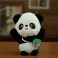 Pendentif panda en peluche avec petit sac bandoulière violet et yeux brodés - Violet (Style Sac Baie)