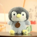 Cute grey and white penguin plush doll with yellow beak and soft texture finish - Penguin / 15-18cm Ornament Style