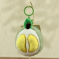 Creative plush durian keychain pendant featuring green fuzzy shell and yellow fruit - 10-14cm With Keychain / Durian
