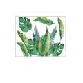 Tableau des tailles du sticker mural de feuilles tropicales 30x25cm et détails d'emballage - 25*30cm