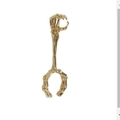 Goldener Skeletthand-Zigarettenhalter-Ring im Punk-Stil mit verstellbarem Metallband - Gold