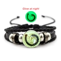 Pulsera gótica de Halloween con escorpión e insecto que brilla en la oscuridad - Ciempiés
