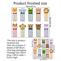 Educational animal multiplication table wall sticker for kids rooms 78x62cm - 30*60cm*2 Sheets