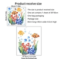 Detail of aquatic tropical fish wall stickers with coral reef and bubble patterns - Standard Spec