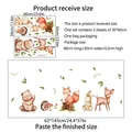 Tabella delle taglie dettagliata per adesivi murali animali con dimensioni e layout - 30*60cm*2 Fogli