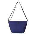 Bolso bandolera minimalista azul oscuro de tela Oxford con forma de trapecio y correa - Azul Marino