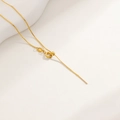 18K vergulde titanium stalen boxketting met verstelbare kraal en naaldpunt voor DIY-sieraden - 01-Universele Ronde Sluiting S-Ketting Goud