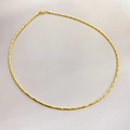 Collier chaîne serpent minimaliste en laiton plaqué or 18 carats avec finition polie et fermoir - Or
