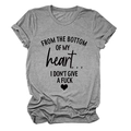 Detail of grey cotton t-shirt featuring black slogan print and rolled sleeve cuffs - Dark Gray (Black Font)