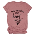 Close-up of the dusty pink cotton fabric texture and black graphic print on the t-shirt - Rose Gold (Black Font)