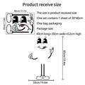 Funny cartoon character wall sticker layout and assembly dimensions 85x50cm - 30*40cm*1PCS