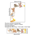 Muis en kaas muurstickers set van PVC voor kinderkamer decoratie op 15x60cm vel - 15*60cm