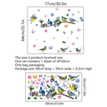 Bird and cherry blossom self-adhesive wall stickers with dimensions 77x64cm - 30*60cm *1PCS
