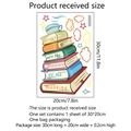 Cloud and book wall stickers with motivational quotes for kids room decor - Books and Clouds Style