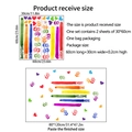 Rainbow handprint and heart wall stickers with Everyone is Welcome Here slogan - 30x60cm