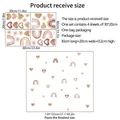 Vinilos decorativos de arcoíris y corazones con medidas para salón y cuarto - 30*20cm*4 Hojas/Set