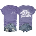 Détails avant et arrière du t-shirt violet avec squelette cœur et citation inspirante - Violet (Graphique Blanc)