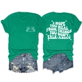 T-shirt vert avec imprimé cœur tête de mort et short en jean bleu ensemble tenue - Vert Foncé (Graphique Blanc)