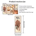 Tabella taglie adesivi murali boho 88x58cm con dettagli sulle dimensioni e misure precise - 58*22cm/Set da 4 Pezzi