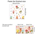 Easter gnome and bunny window clings set including product size specifications chart - 27*30cm (Set of 2)