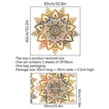 Grande adesivo murale mandala con due fogli da 30x90cm per un murale dorato da 82x83cm - 30*90cm*2pcs