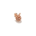 Rose gold rabbit ear cartilage stud with cubic zirconia inlay and screw back - Full Zircon Ball-Rose Gold (EGD0458 Rose Gold)