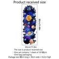 3D outer space galaxy universe floor stickers for bedroom self-adhesive 30x80cm decals - 30x80cm (1pc)